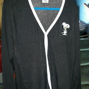 Torrid Peanuts Snoopy Cardigan Sweater